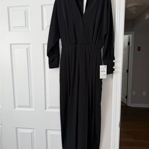 Zara Black Long Sleeve Jumpsuit
